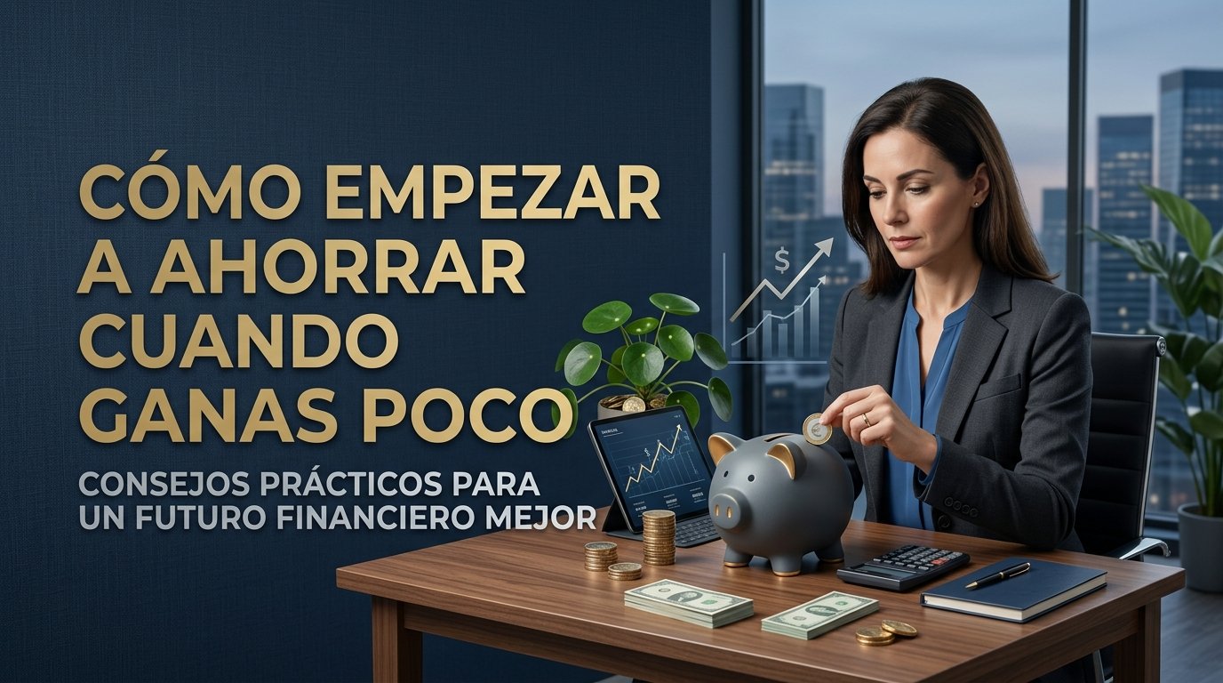 Como empezar a ahorrar cuando ganas poco.